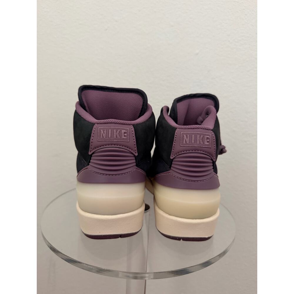 New women’s Nike Jordan 2 retro mauve noir sneakers sz 6.5 - Picture 7 of 9